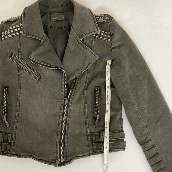 ITALIAN Denim Jacket w/ Studs - Picture 12 of 16